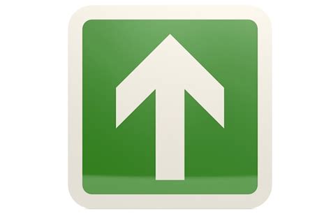 Premium Photo | Green up arrow sign