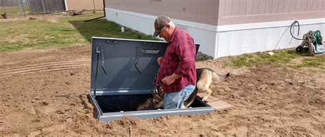 Below Ground Tornado Shelters - Garage Underground Storm Shelters