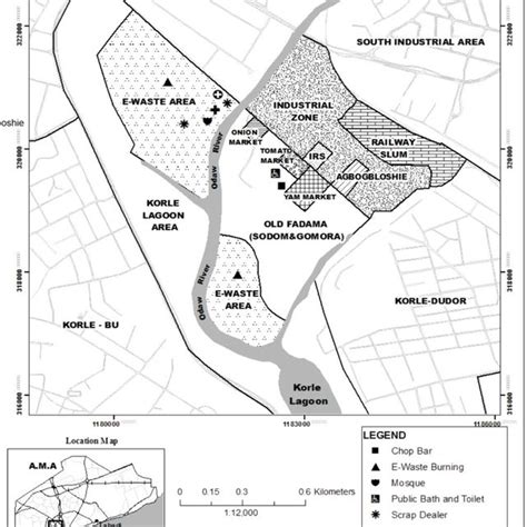 1: Map showing Tema Port. | Download Scientific Diagram