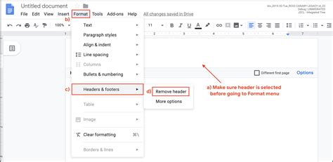 Step-by-step on how to completely remove headers & footers - Google Docs Editors Community