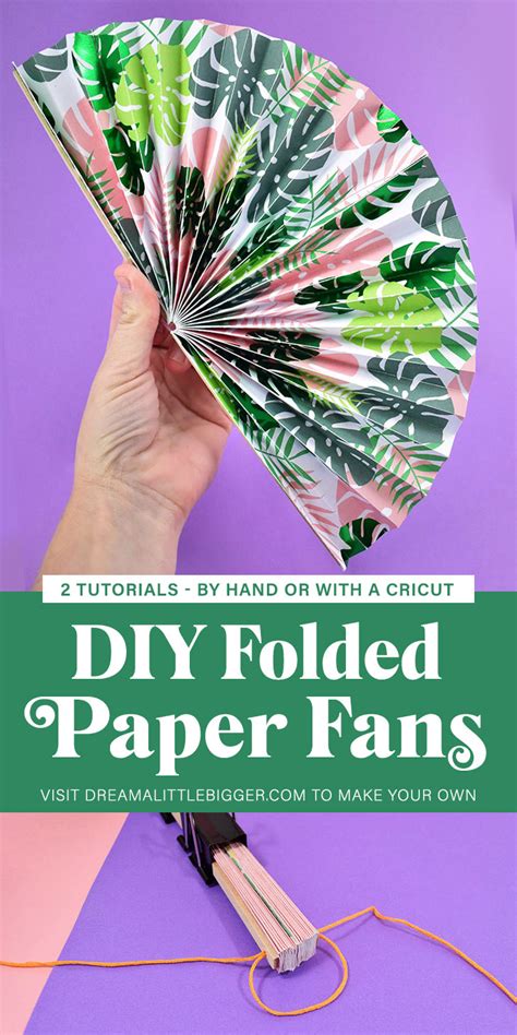 DIY Folding Paper Fans Tutorial | Paper fans, Paper hand fans, Hand fans diy