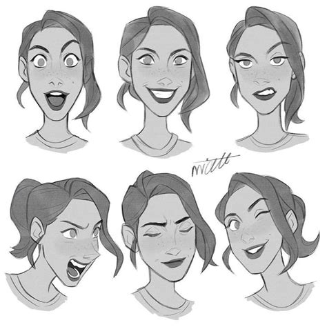 Facial expressions #character #characterdesign #face #facialexpressions #emotion... - #character ...