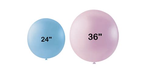 Balloon Sizes