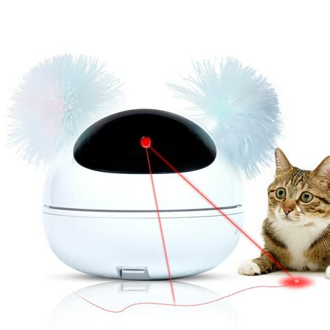 WiseWater 360° Automatic Rotating Cat Laser Toy, Interactive Cat Toys for Indoor Cats, Motion ...