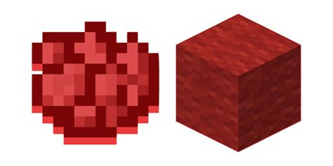 Minecraft Red Dye and Red Wool cursor – Custom Cursor