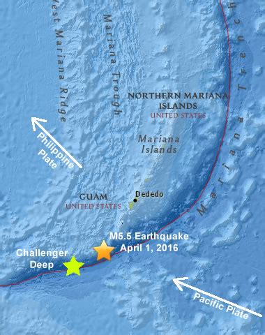 Challenger Deep Mariana Trench Map