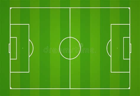 Football pitch vector stock illustration. Illustration of empty - 125584589