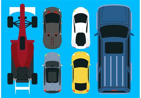 Vector Car Aerial View Pack - Download Free Vector Art, Stock Graphics & Images