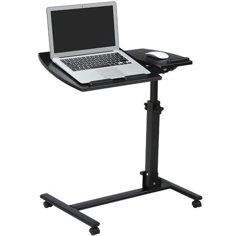 Laptop Desk Stand, LANGRIA Portable Adjustable Laptop Desk Mobile Standing Laptop Table Desk for ...