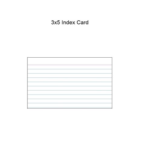 Index Card Template Free | TUTORE.ORG - Master of Documents