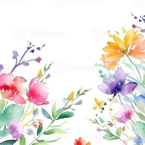 Watercolor spring flowers 22951722 Stock Photo at Vecteezy