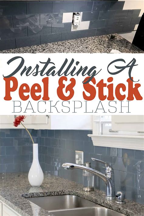 Installing Peel and Stick Backsplash for an Easy Kitchen Upgrade