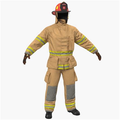 3D firefighter uniform model - TurboSquid 1156731