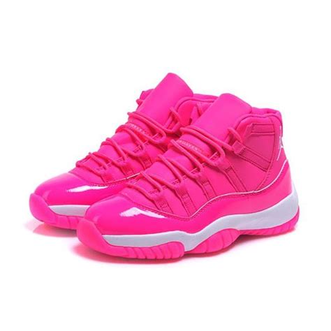 Women's Air Jordan 11 GS Pink Everything Pink White Shoes, Nike Factory Store, Nike Store