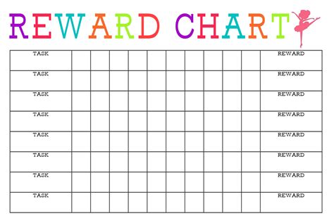 Printable Behavior Reward Chart