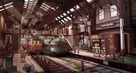 ArtStation - Train Station, Rick Chang