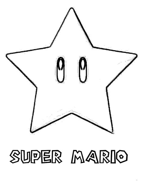 Printable Mario Star