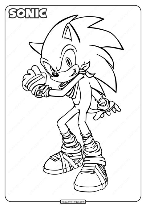 Printable Sonic Pdf Coloring Pages