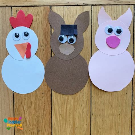 Farm Animal Finger Puppets Craft - HAPPY TODDLER PLAYTIME