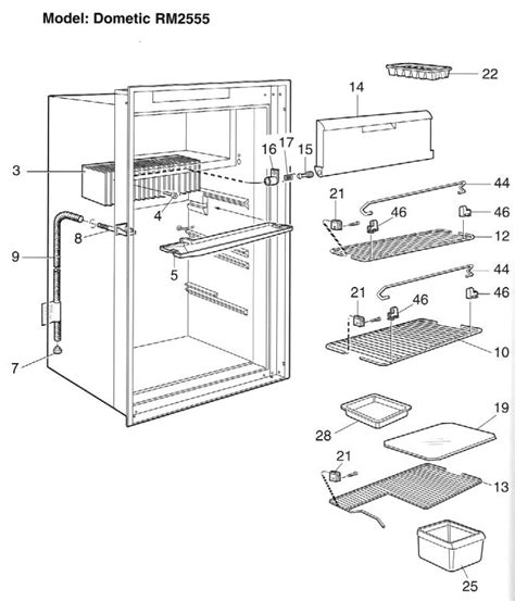 Dometic Fridge Parts Diagram