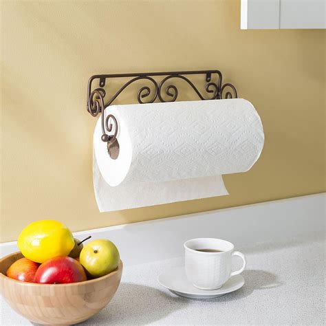 Scroll Collection Steel Wall Mounted Paper Towel Holder, Bronze | Walmart Canada