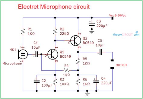 Capacitor Microphone Circuit Diagram