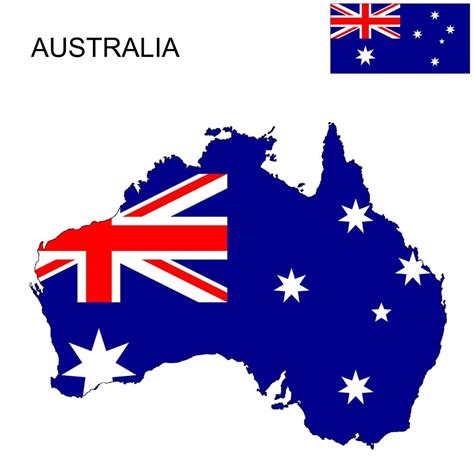 Australia Flag Map and Meaning | Mappr