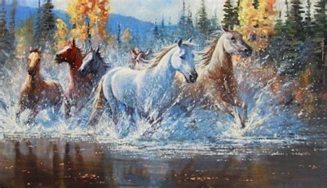 horses running wild | Just Moseying Along" - Originals - Available Originals - Current Work ...