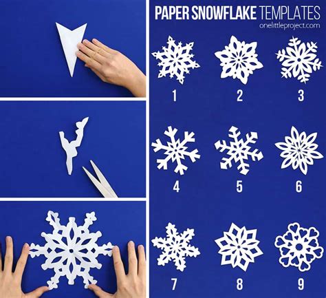 How to Make Paper Snowflakes | One Little Project