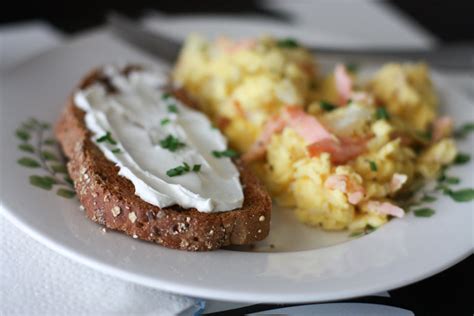 Smoked Salmon Scrambled Eggs - Aggie's Kitchen