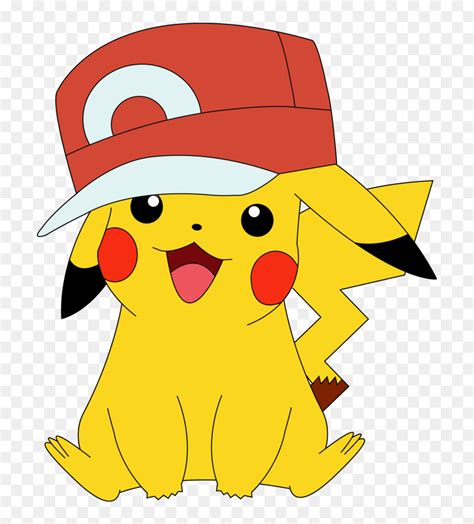 #pokemon #ashhat #pikachu #ash #hat #freetoedit - Draw Pikachu With Ash's Hat, HD Png Download - vhv