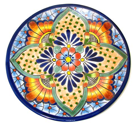 MEXICAN WALL HANGING TALAVERA POTTERY PLATE 12" | Talavera pottery, Talavera design, Talavera