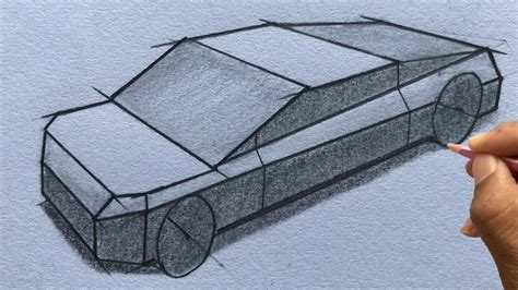 Car Drawing Driving In Perspective