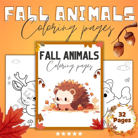 Printable Fall Animals Coloring Pages sheets | Ultimate Autumn Season Activities | Made By Teachers