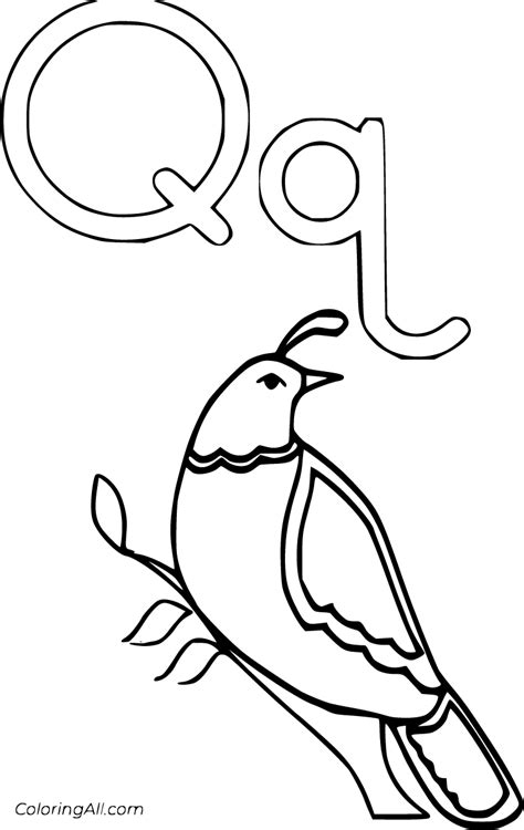 26 free printable Letter Q coloring pages in vector format, easy to print from any device and ...