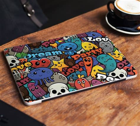 Cartoons Laptop Skin Sticker Cute Notebook Vinyl Decal Dell Hp - Etsy