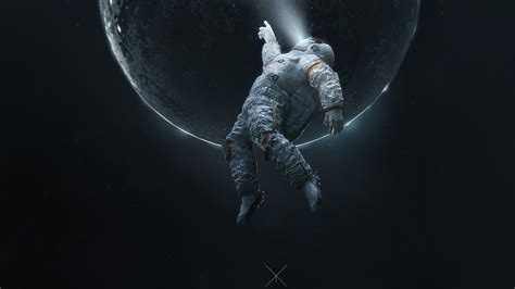 Astronaut 4k Wallpaper Space Suit Dark Background Lost