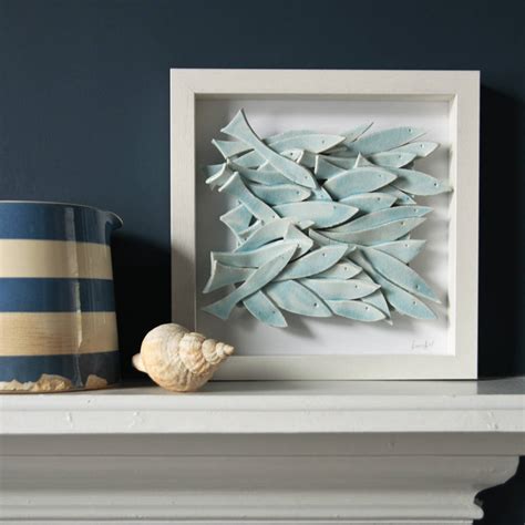 school of fish sculptural wall art by karoart | notonthehighstreet.com