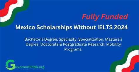 Fully Funded: Mexico Scholarships Without IELTS 2024