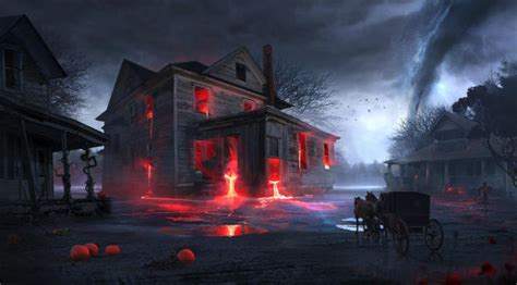 Spooky Halloween House Wallpaper, HD Fantasy 4K Wallpapers, Images and Background - Wallpapers Den