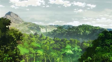 Anime Forest, Scenery, Forest, Anime, Mountain, Nature, HD wallpaper | Peakpx