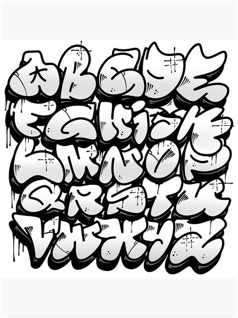 "Graffiti Alphabet" Poster for Sale by Graffitidesign | Redbubble