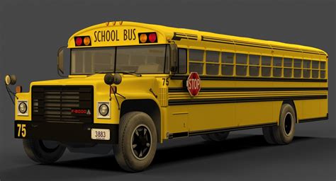 Rigged school bus 3D model - TurboSquid 1401227