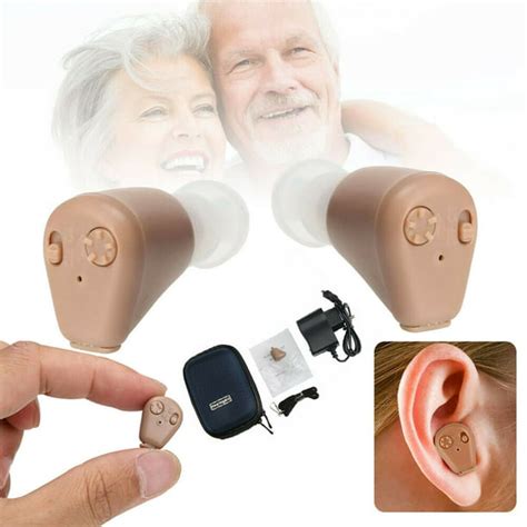 Hearing Assist Rechargeable Digital Hearing Aid Adjustable Volume Mini In Ear Hearing Aids(1Pair ...