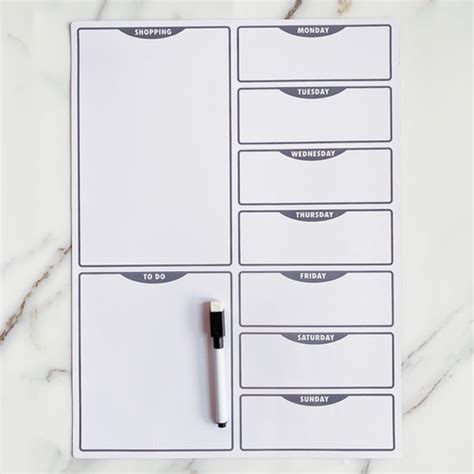 Minimalist Magnetic Weekly Planner | Mint Home