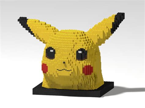 LEGO MOC Pikachu (Pokemon) by PetProject | Rebrickable - Build with LEGO