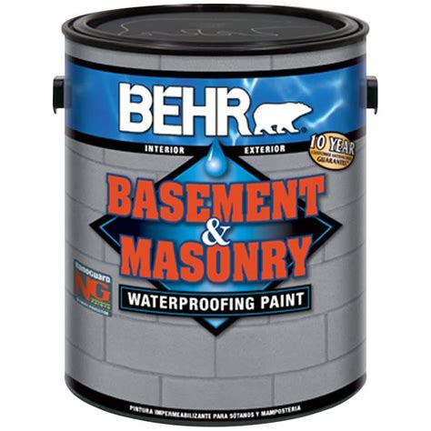 BEHR Premium 1 gal. #876 Basement Gray Basement and Masonry Waterproofer-87601 - The Home Depot