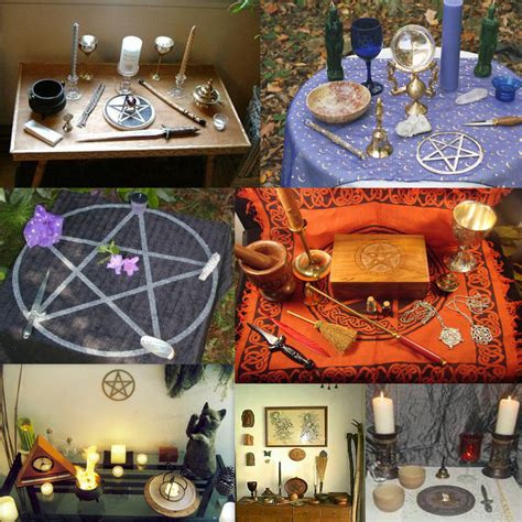 Wiccan Altar Layout