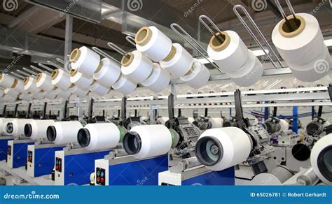 Yarn Spinning Machines stock image. Image of manufacturing - 65026781