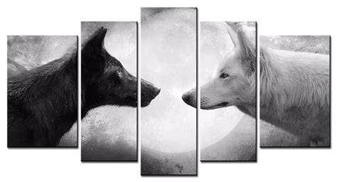 Free shipping Animal series Wolf canvas prints oil painting printed on canvas wall art ...